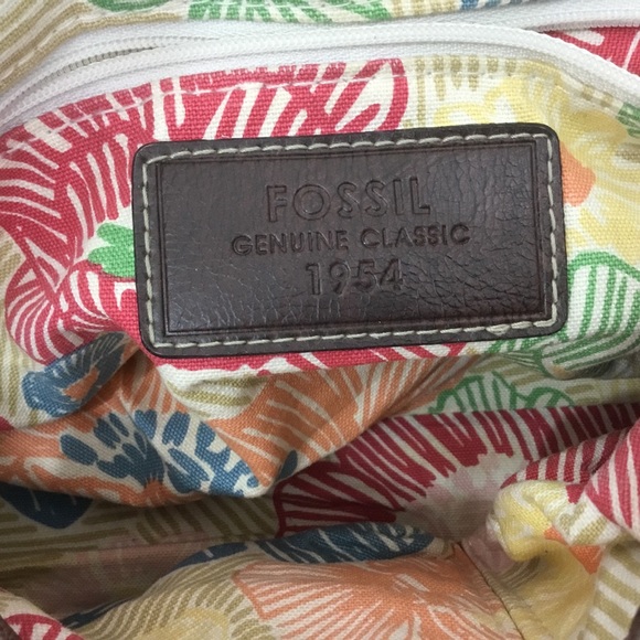 Fossil Brown & Cream Shoulder Bag - Picture 7 of 8